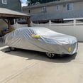 thumbnail image 1 of Full Car Protection Cover Waterproof Sun UV Snow Dust Rain Resistant for Sedans, 1 of 8