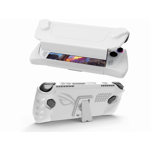 Full Case for ASUS Rog Ally 2023, Protective Handheld Case Skin with Detachable Front Shell Cover and Kickstand for Rog Ally,Shockproof/Non-Slip/Anti-Collision