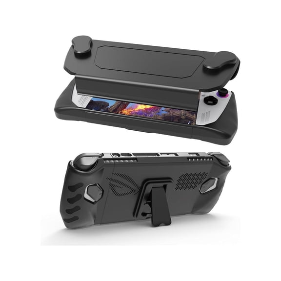 Full Case for ASUS Rog Ally 2023, Protective Handheld Case Skin with Detachable Front Shell Cover and Kickstand for Rog Ally,Shockproof/Non-Slip/Anti-Collision