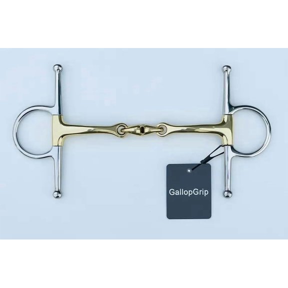 Full Cheek Curved Snaffle Bit German Silver Mouth Piece/Horse Bits