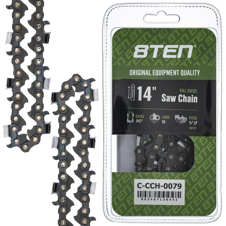 10 Replacement Chainsaw Chain for Black & Decker LCS1020 20V Max Lithium  Ion Chainsaw 3/8 LP .043 40DL 