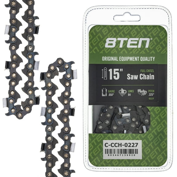 Full Chisel Chainsaw Chain 15 inch .050 .325 64DL for Husqvarna Jonsered Dolmar 810-CCC2449H