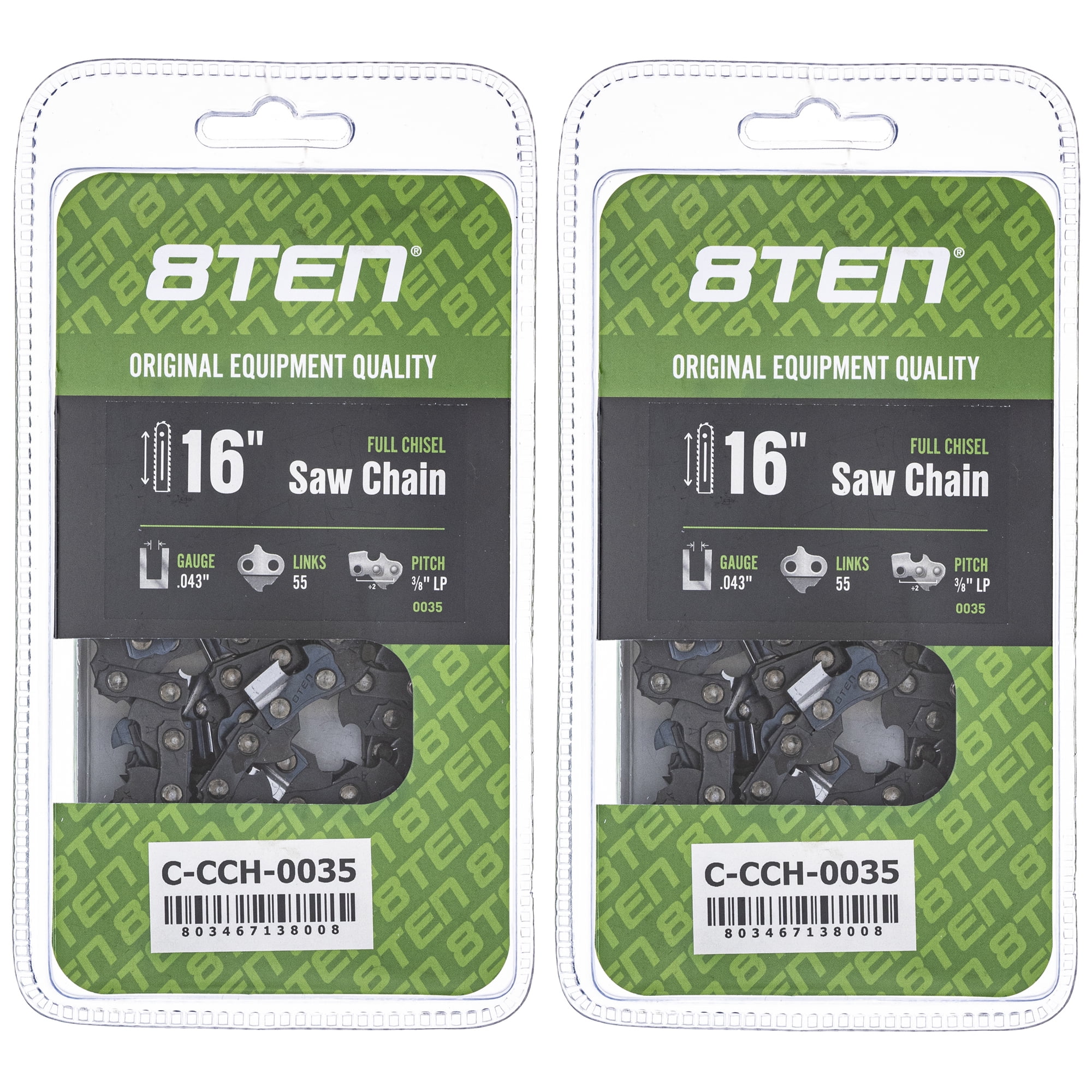 Full Chisel Chainsaw Chain 16 inch .043 3/8 LP 55DL for Stihl MS 170