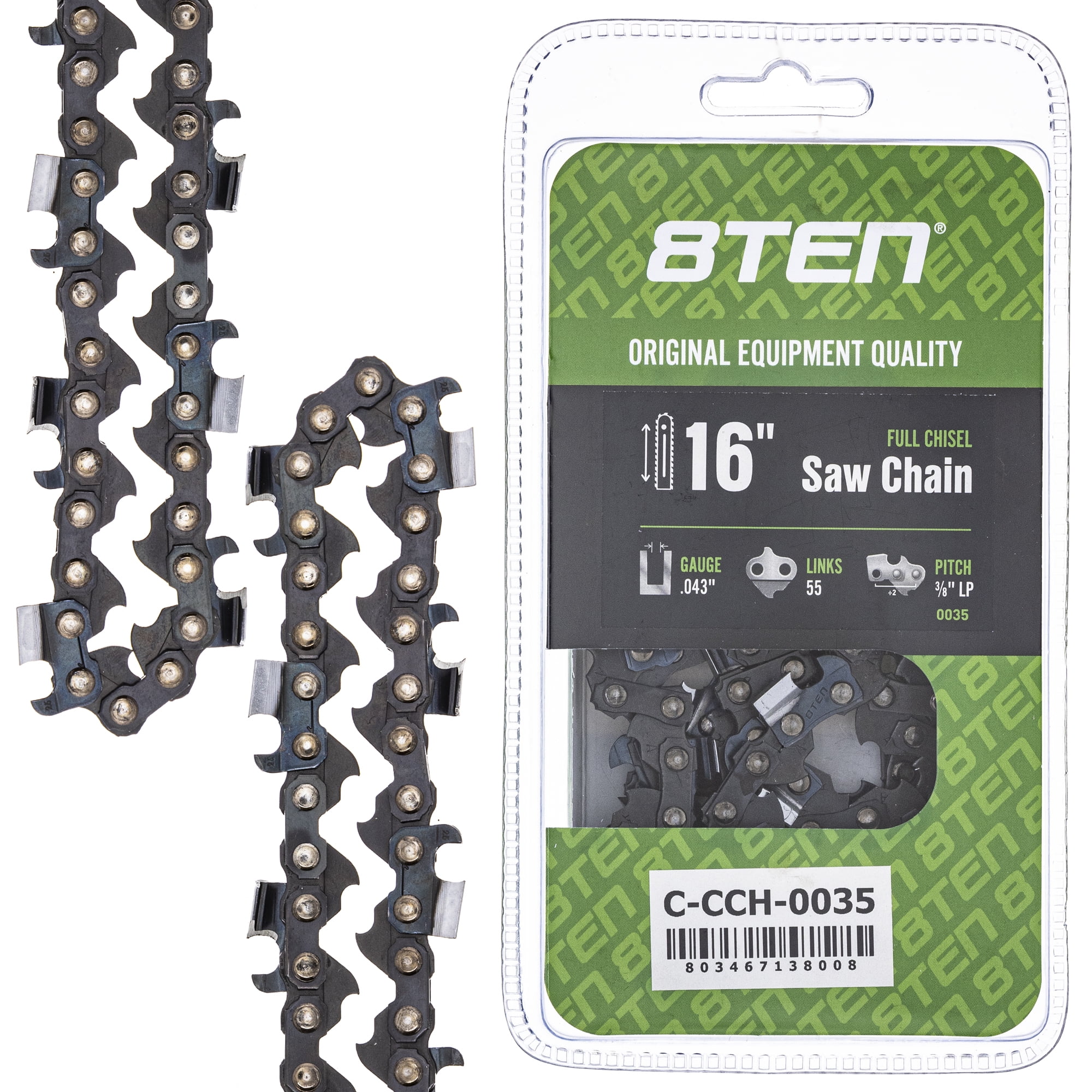 Full Chisel Chainsaw Chain 16 inch .043 3/8 LP 55DL for Stihl MS