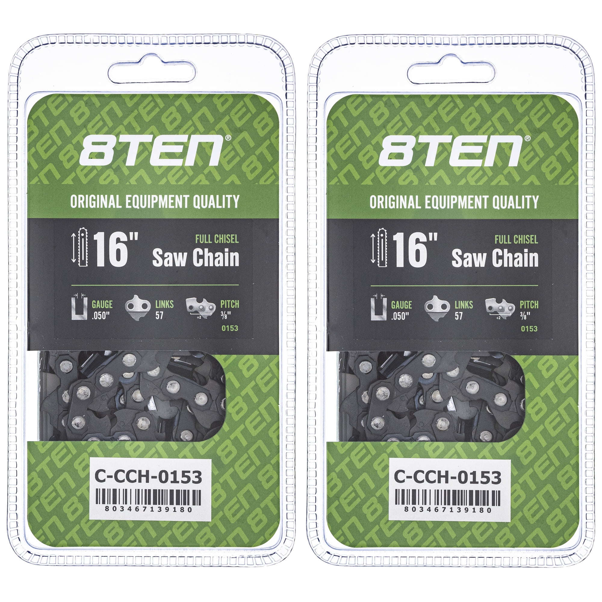 Full Chisel Chainsaw Chain 16 inch .050 3/8 57DL for Echo Craftsman 2 ...