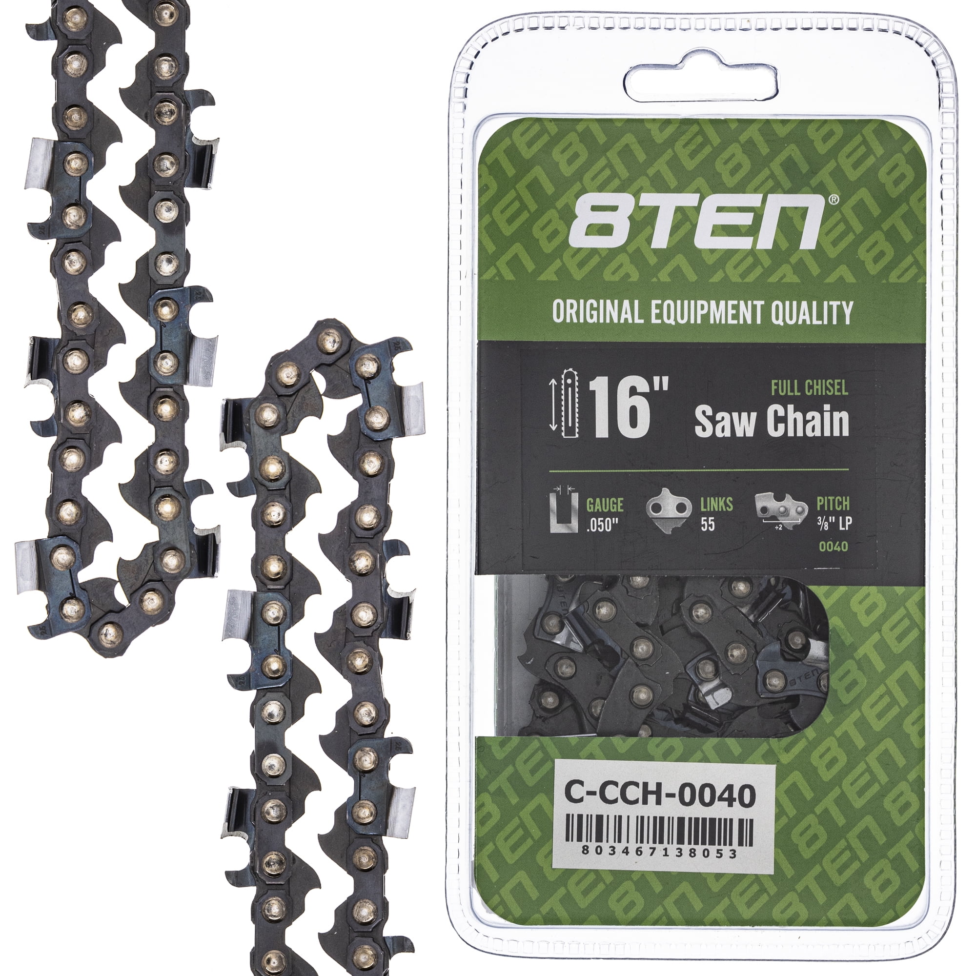 Full Chisel Chainsaw Chain 16 inch .050 3/8 LP 55DL for Stihl Poulan ...