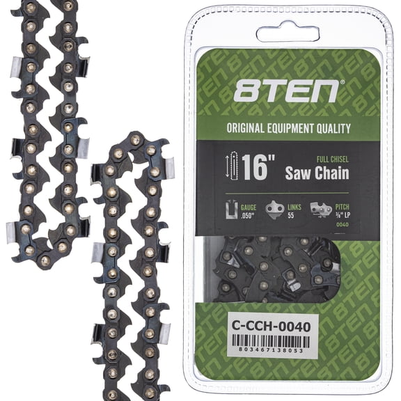 Full Chisel Chainsaw Chain 16 inch .050 3/8 LP 55DL for Stihl Poulan McCulloch 810-CCC2262H