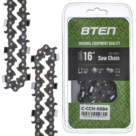 Full Chisel Chainsaw Chain 16 inch .050 3/8 LP 56DL for Poulan McCulloch Solo 810-CCC2206H