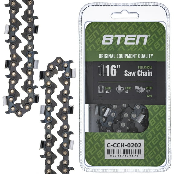 Full Chisel Chainsaw Chain 16 inch .063 3/8 60DL for Stihl MS 260 360 290 810-CCC2424H