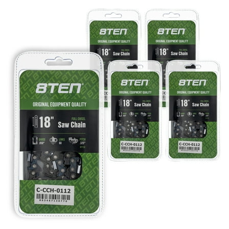 Full Chisel Chainsaw Chain 18 inch .050 .325 68DL for Echo Stihl Red Max 5 Pack 810-CCC2334H