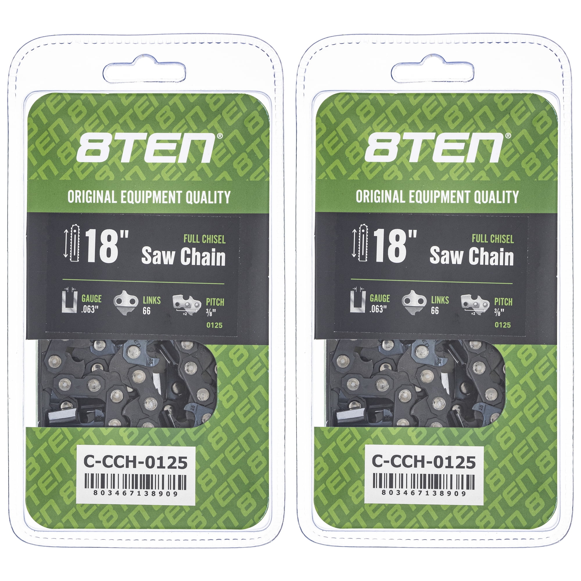 Full Chisel Chainsaw Chain 18 inch .063 3/8 Pitch 66DL for Stihl MS260 ...