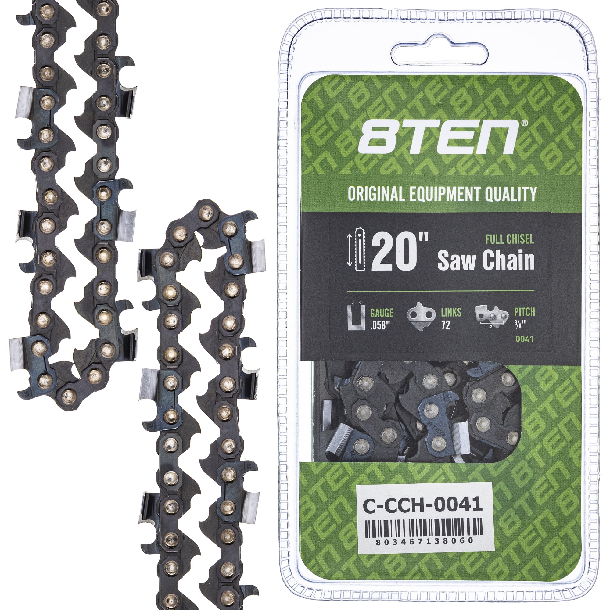 Full Chisel Chainsaw Chain 20 inch .058 3/8 72DL for Husqvarna Makita Jonsered 810CCC2263H