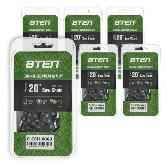 Full Chisel Chainsaw Chain 20 inch .058 .325 76DL for Stihl 36880050076 6 Pack 810-CCC2282H