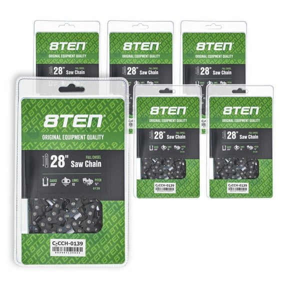 Full Chisel Chainsaw Chain 28 inch .058 3/8 92DL for McCulloch ProMac 800 6 Pack 810-CCC2351H