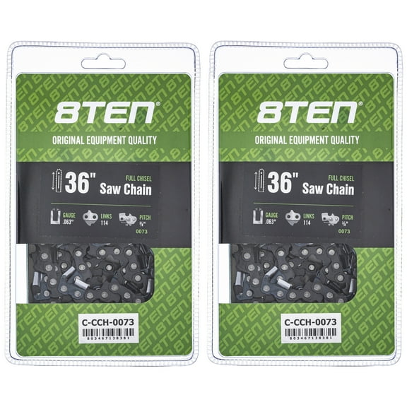 Full Chisel Chainsaw Chain 36 inch .063 3/8 114DL for Stihl MS 290 440 2 Pack 810-CCC2295H