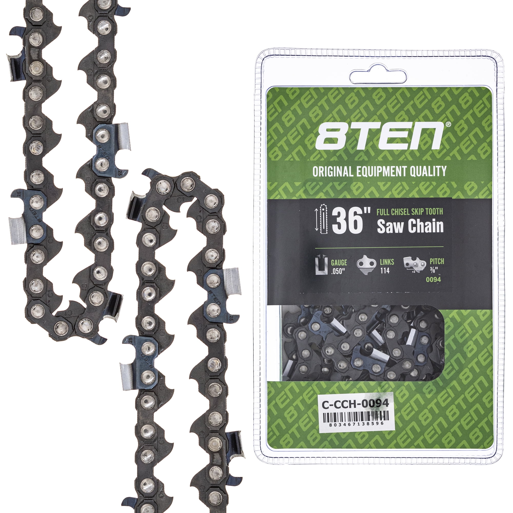 Full Chisel Skip Tooth Chainsaw Chain 36 inch .050 3/8 114DL for Stihl ...