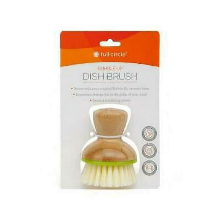 Full Circle Bubble Up 2.36 in. W Bamboo Dish Brush - Case Of: 1; Each Pack  Qty: 1, Count of: 1 - Harris Teeter