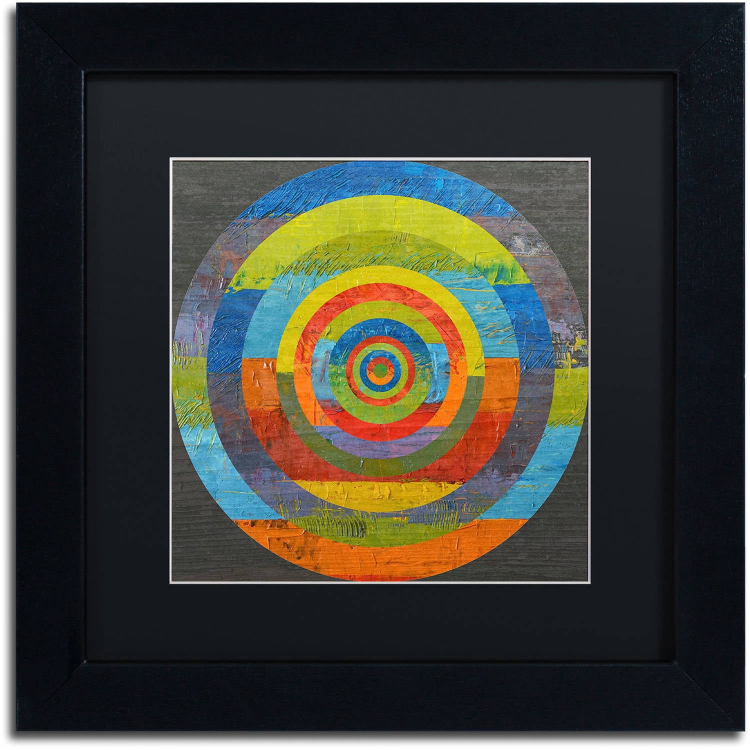 "Full Circle" Canvas Art by Michelle Calkins, Black Matte, Black Frame