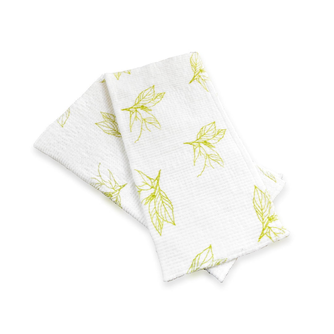 Full Circle Clean Again Super Cleaning Cloths - Recycled Polyester - Set of 2 - Tree Buds Print
