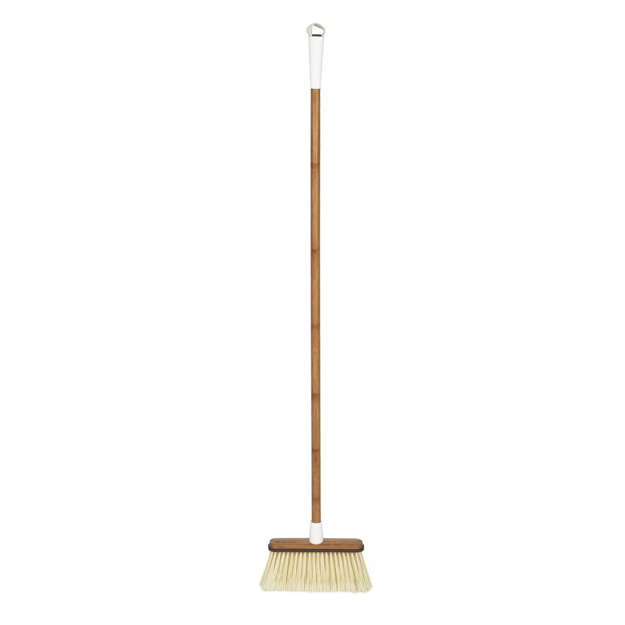 Full Circle Clean Sweep Bamboo And Recycled Plastic Broom Gray And White