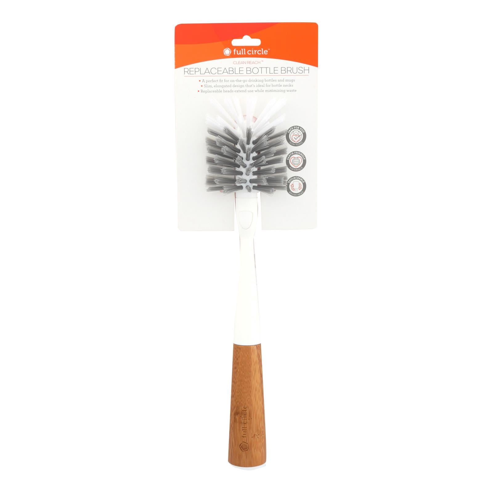 Full Circle Home - Clean Reach Bottle Brush - White (Pack of 6)