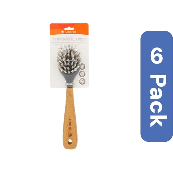 Full Circle Home - Tenacious C Cast Iron Brush and Scraper (Pack of 6)