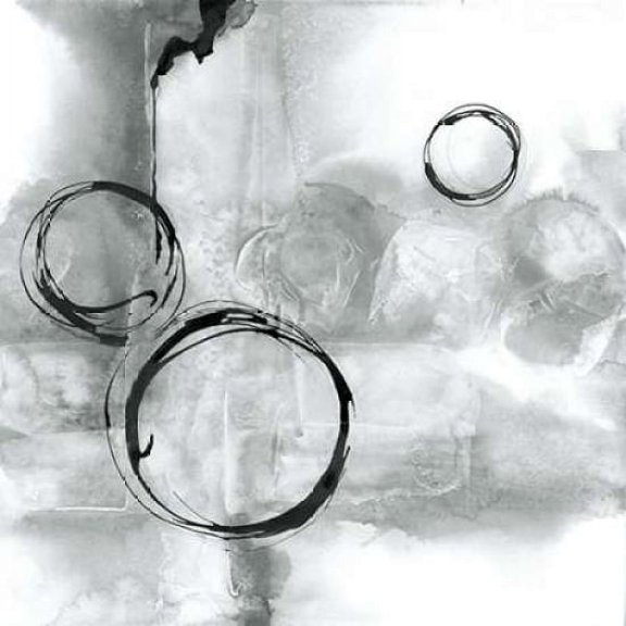 Full Circle I Gray Poster Print by Chris Paschke (12 x 12)