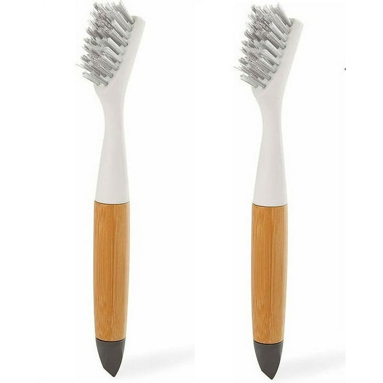 Full Circle Micro Manager Home & Kitchen Detail Cleaning Brush, White 2  Packs