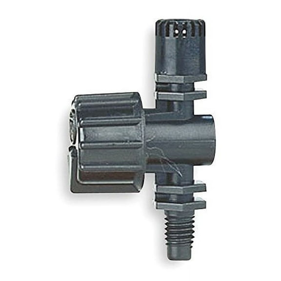 Rain Bird Micro Spray Full Circle Spray Nozzle - Adjustable Flow - 2 Pack, Black, Plastic