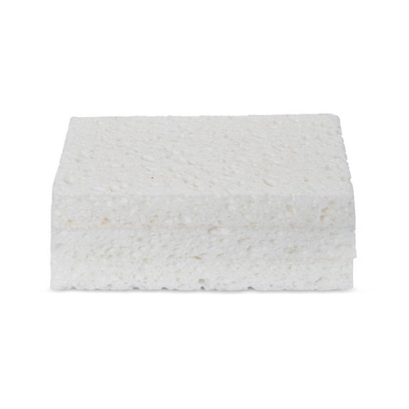 Full Circle Plain Jane Natural Cellulose Kitchen Sponges - Compostable & Plastic Free - Set of 3