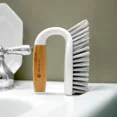 thumbnail image 1 of Full Circle Tough Stuff All-Purpose Household Scrub Brush - Recycled Plastic & Bamboo - White, 1 of 11