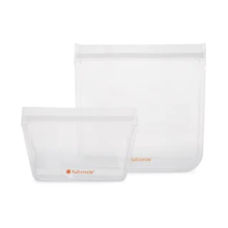 ywbag Clear Gift Bags with Handles, Reusable White Frosted Plastic Bags for Gifts Bags, Boutiques Bags, Parties Bags, Events Bags, Bulk 10 Pcs (5.9