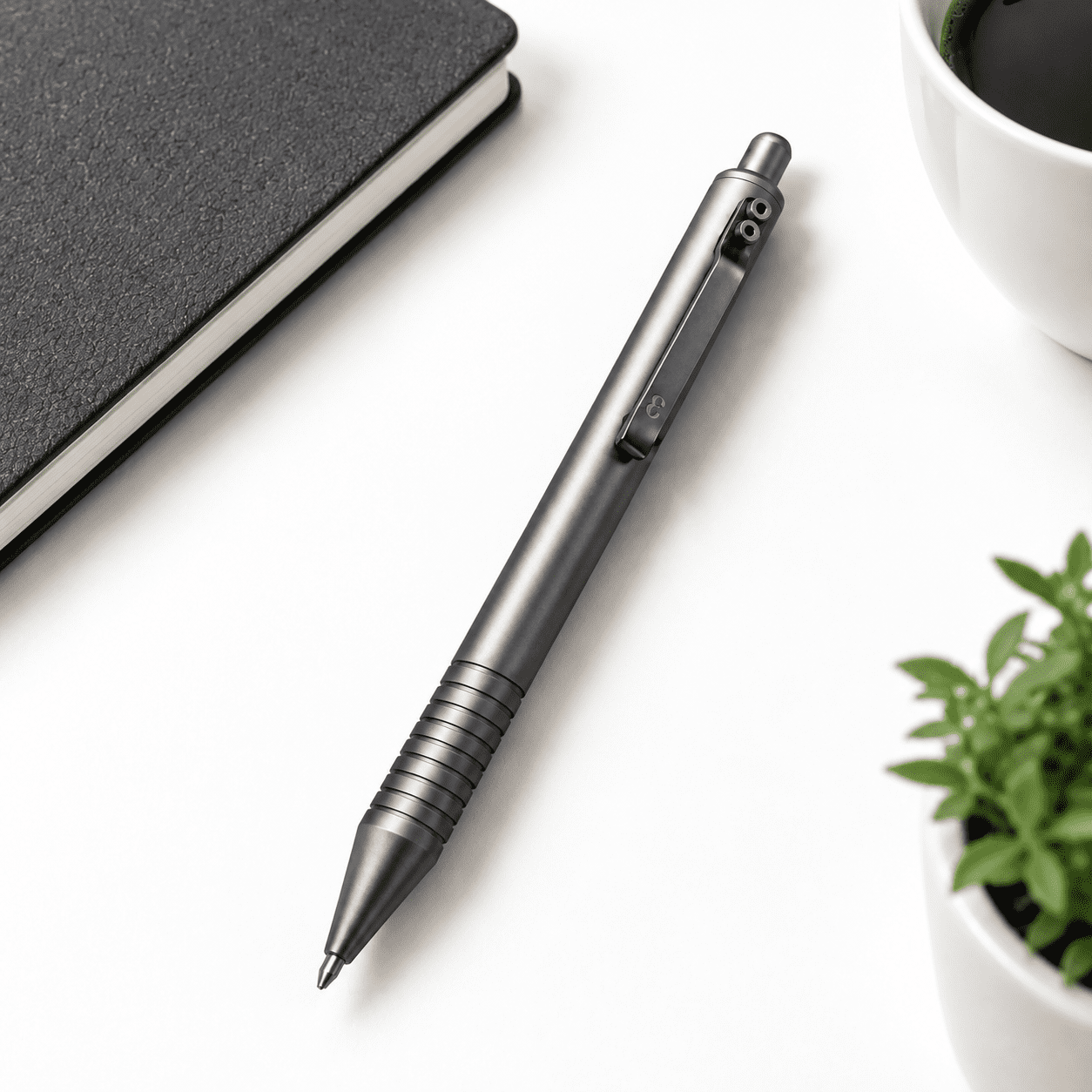 Full Click Metal Gel Ink Pen, Gunmetal, 0.7mm Refillable EDC Writing ...