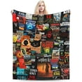 thumbnail image 1 of The Full Collection of Stephen King Books Blanket Soft Cozy Fleece Throw Blanket Plush Lightweight Warm Fuzzy Flannel Blankets and Throws for Couch Sofa Bed 60"X50", 1 of 14