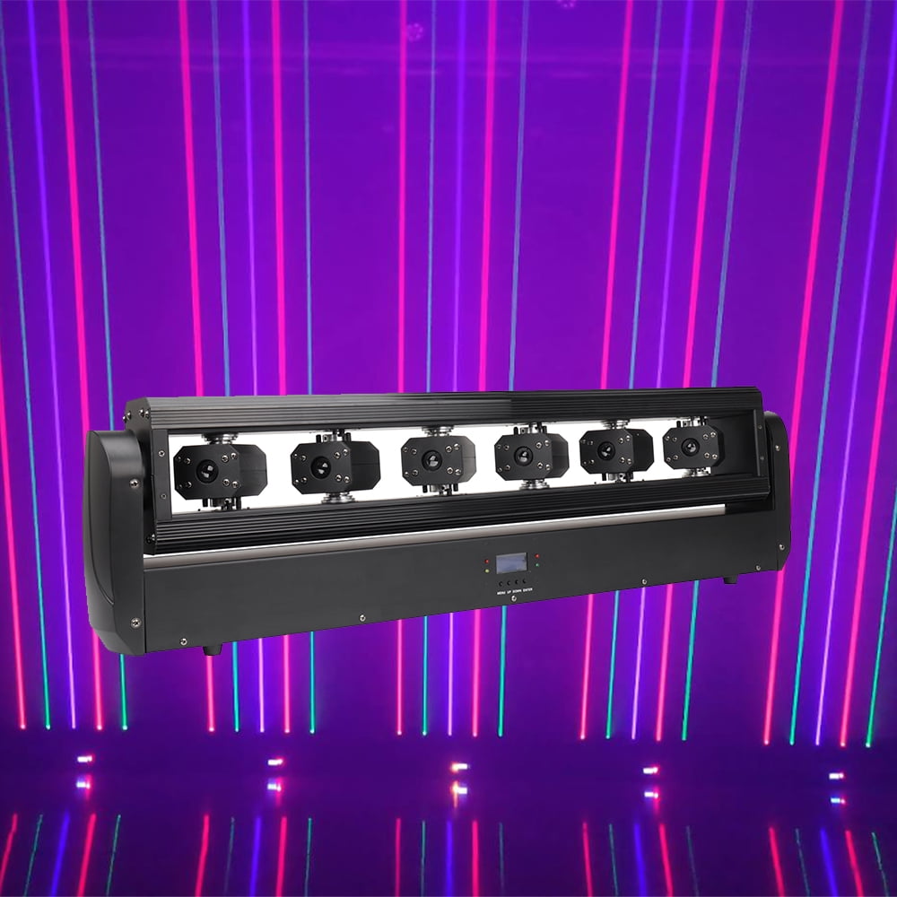 Full Color Changing RGB 6 Eyes Monster Beam Moving Head Stage Light