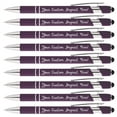 thumbnail image 1 of Full Color Imprint offered on Rainbow Rubberized Soft Touch Ballpoint Pen Stylus is a stylish, premium metal pen, black ink, medium point. Box of 12 - Personalized with your custom text or logo, 1 of 6