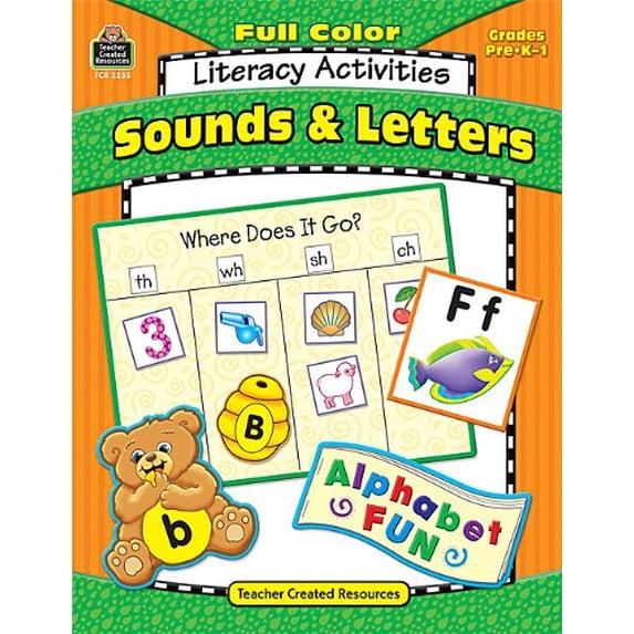 Pre-Owned Full-Color Literacy Activities: Sounds & Letters (Paperback) 0743932358 9780743932356