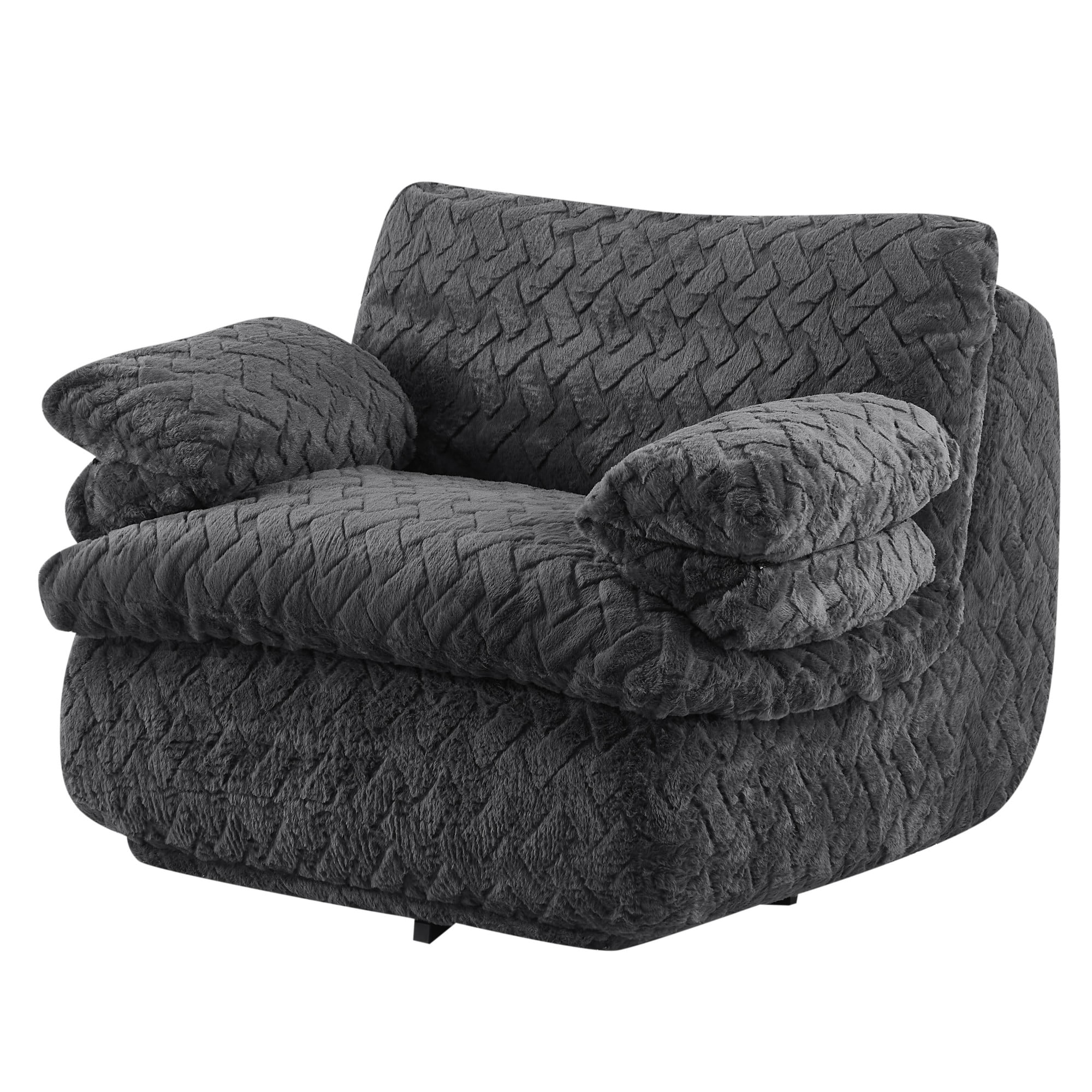 Full Compression Sofa Chair with Swivel (Black) - Walmart.com