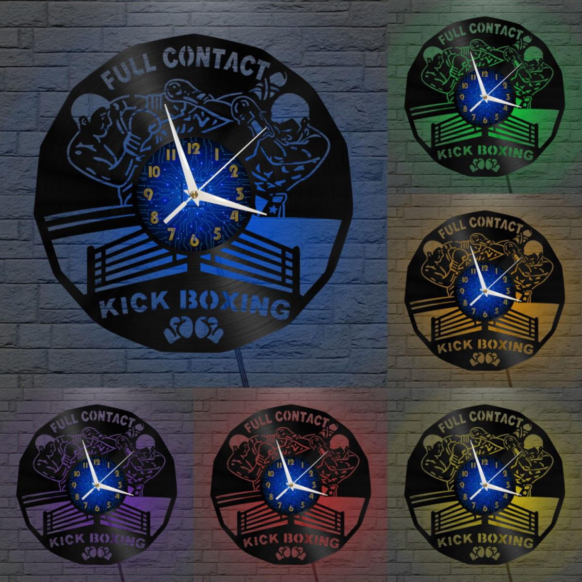 Full Contact Kick Boxing 12 Inch Vinyl Record Wall Clock - Silent ...