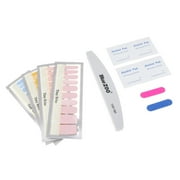Full Cover Decoration Sticker Wraps Nail Buffer Set - #F, as described - #F, as described F