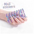 thumbnail image 1 of Full Cover Nail Stickers, Self Adhesive Long Lasting Nail Polish Wraps, Nail Art Decals for Women, DIY Manicure Stickers for Natural Acrylic Press On Nails, Home Salon Nail Art Supplies Daily Use, 1 of 4