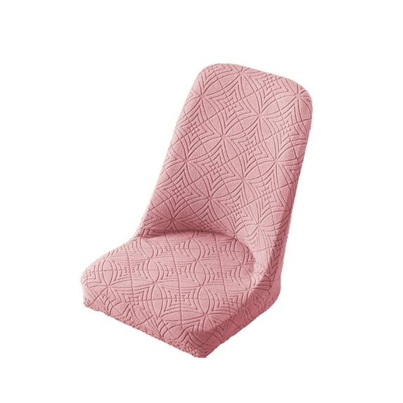 Full-Cover Polar Fleece Chair Slipcover, Warm Stretch Seat Protector with Elastic Hem, Non-Slip for Home Office, 15x22in