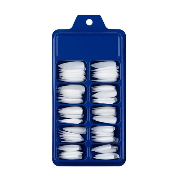 Full Cover Stiletto Nails for Women and Girls - Acrylic Nail Design for Elegant Salon Manicure Extensions