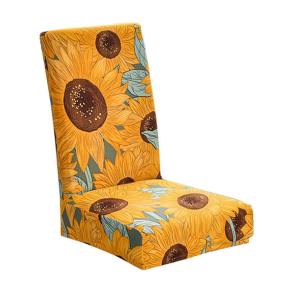 Full Cover Stretch Chair Slipcover, 4-Season Polyester Protector for Dining Home, Washable 20x21in