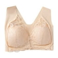 thumbnail image 1 of Full Coverage Bra for Women Wireless Lace Bralette No Underwire Padded Support Plus Size Bra for Large Bust, 1 of 8