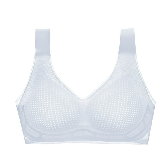 Full Coverage Bralette for Women Wireless Breathable Mesh Bra No Underwire Padded Support Bra Wide Strap Underwear