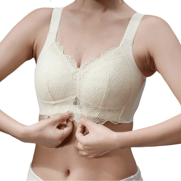 Full Coverage Bralette plus size bras for women lace Breathable Push-Up Everyday Bras