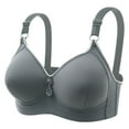 thumbnail image 1 of Full Coverage Bras for Women Women's Full Coverage Non Padded Comfort Front Button Bra Comfort Wire-Free Bra Plus Size Closure Everyday Bras Womens Bras No Underwire Full Support, 1 of 7