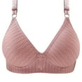 thumbnail image 1 of Full Coverage Bras for Women Women's Full Coverage Non Padded Comfort Front Button Bra Comfort Wire-Free Bra Plus Size Closure Everyday Bras Womens Bras No Underwire Full Support, 1 of 3