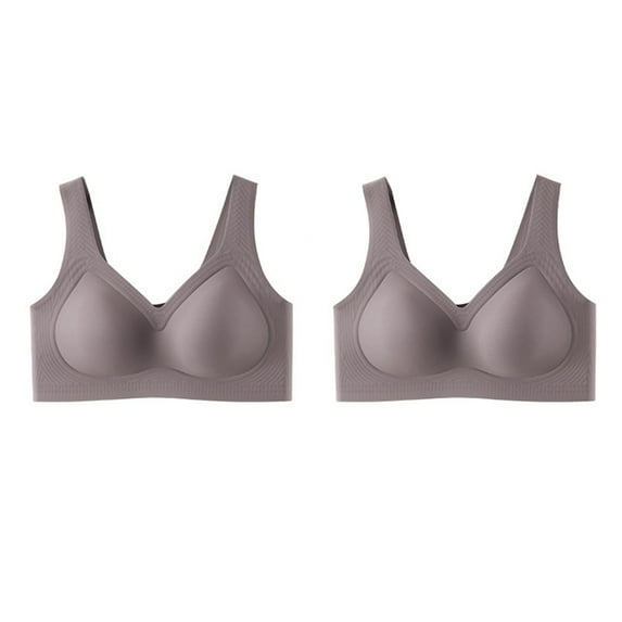 Full Coverage Bras for Women, Audhol Jelly Bra Lifting Wire Jelly Bra Supportive Bras Comfort and Soft Breathable Push Up Bras for Women Q 4XL